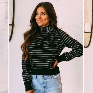 Cropped Stripe Sweater: These Three